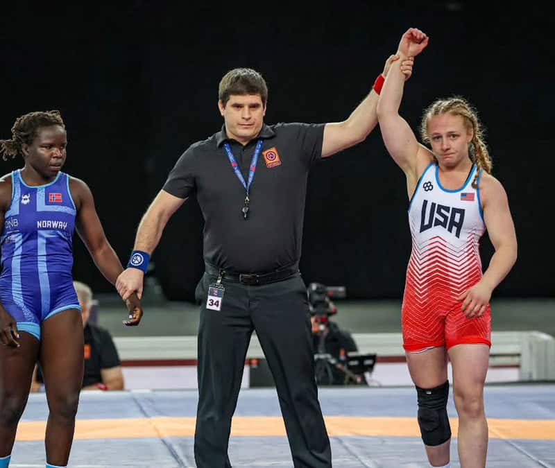 Referee giving USA win
